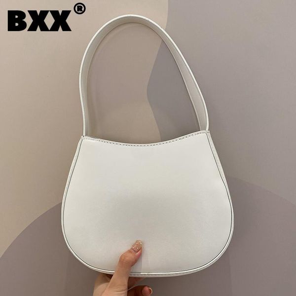 

evening bags [bxx] simple solid color pu leather for women 2021 summer shoulder bag handbags trending luxury hand hu650