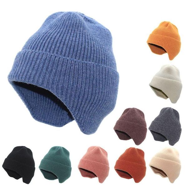 Beanie / Crânio Tampas Frio Proteção Homens / Mulheres Earflap Fleece Auricular Capa Quente Tambor Aquecedor Chapéus