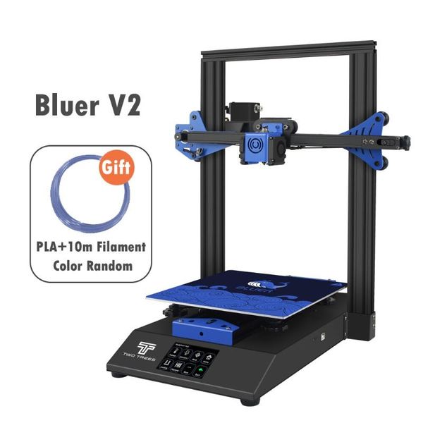 

printers twotrees 3d printer bluer v2 230*230*280mm professional diy printing power failure bed i3 with bmg extruder