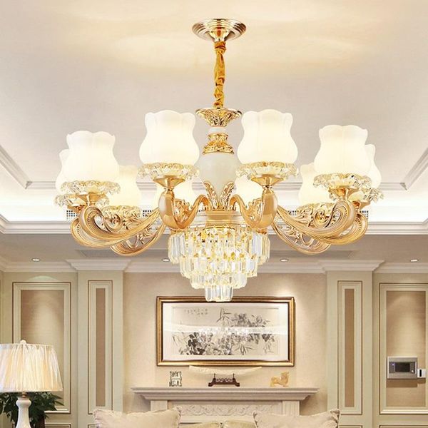 

chandeliers living room chandelier simple modern luxury crystal home bedroom restaurant light hall lighting lampshades for e14