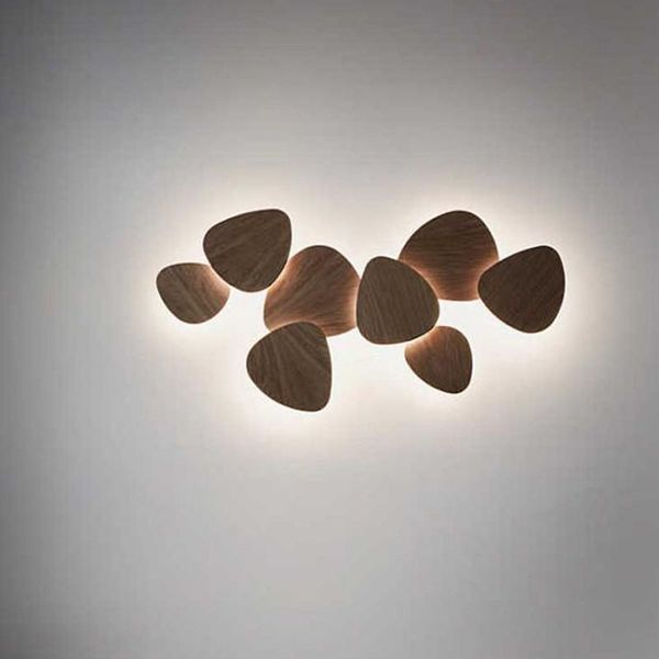 

creative led wall lamp white black indoor design simple restaurant bar villa el home living room sconce wa143