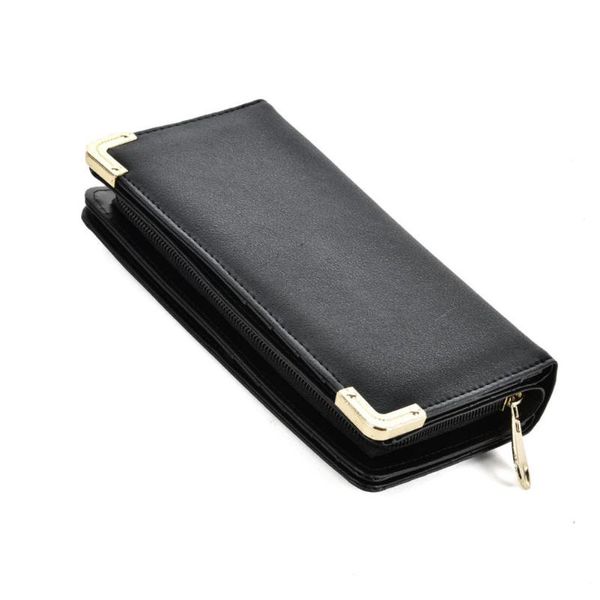 

wallets style women's long wallet zipper small large capacity clutch, Red;black