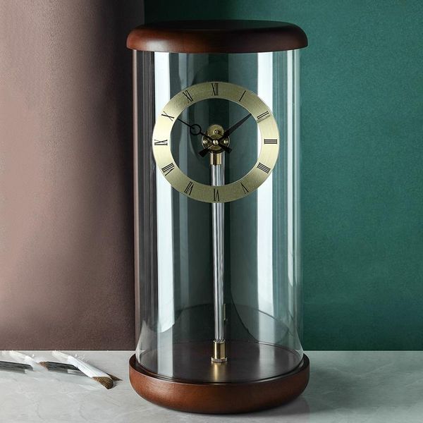 

desk & table clocks modern wall clock design metal gold watches luxury wood creative living room decoration reloj de pared