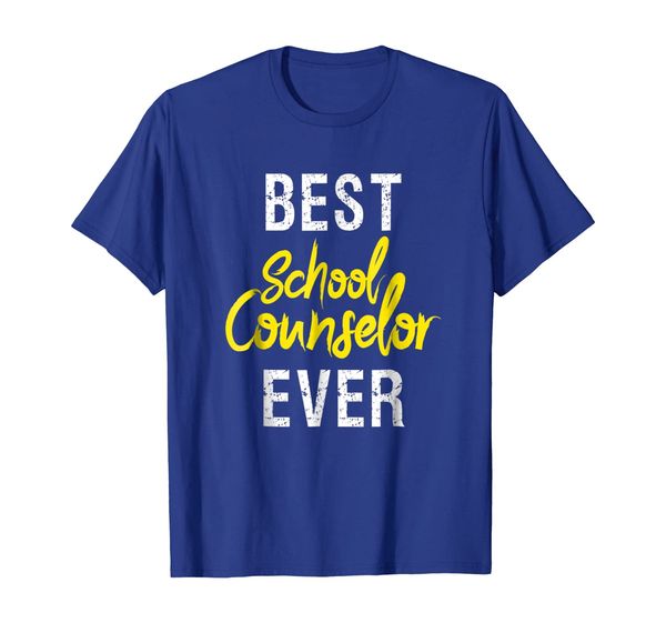 

school counselor ever | funny appreciation gift tee, White;black