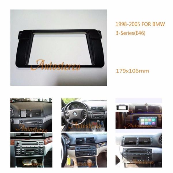 

car rear view cameras& parking sensors 11-498 radio fascia for 3-series (e46) 1998-2005 stereo dash cd trim installation kit