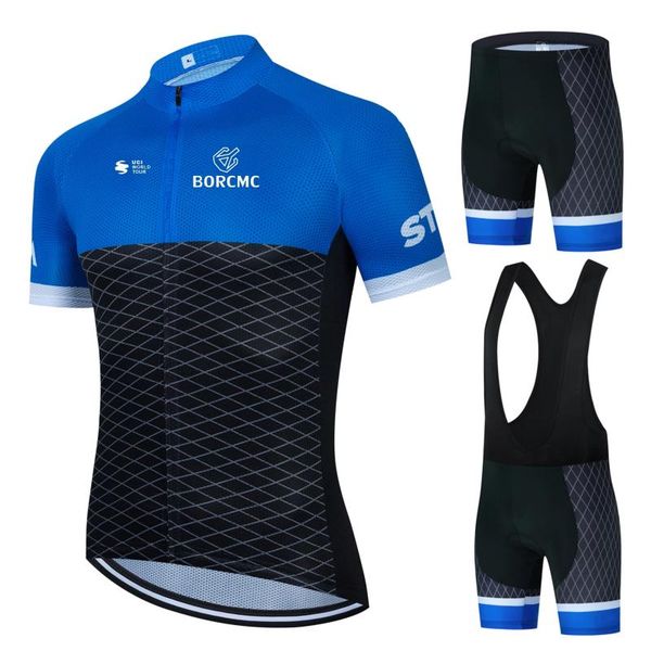 

racing sets 2021 pro team borcmc cycling set bike jersey suit bicycle clothing maillot ropa ciclismo mtb kit sportswear, Black;blue
