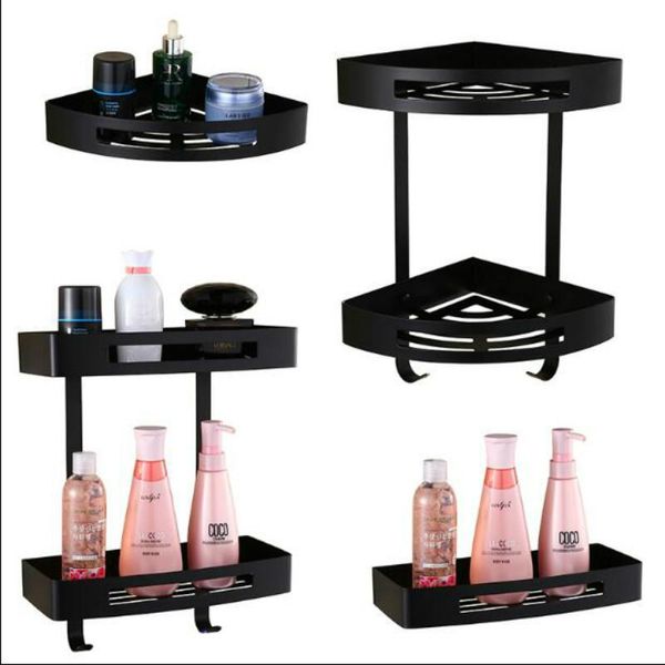 

bathroom shelves wall mounted gold stainless steel soap dish bath shower shelf shampoo holder basket corner