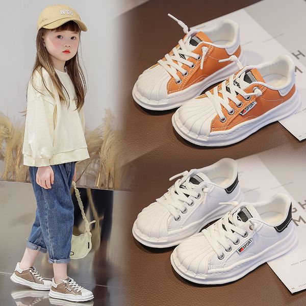 

70% off factory online 2021 autumn new children's casual shoes boys' shell headboard girls' fashion net red dissolving small, Black