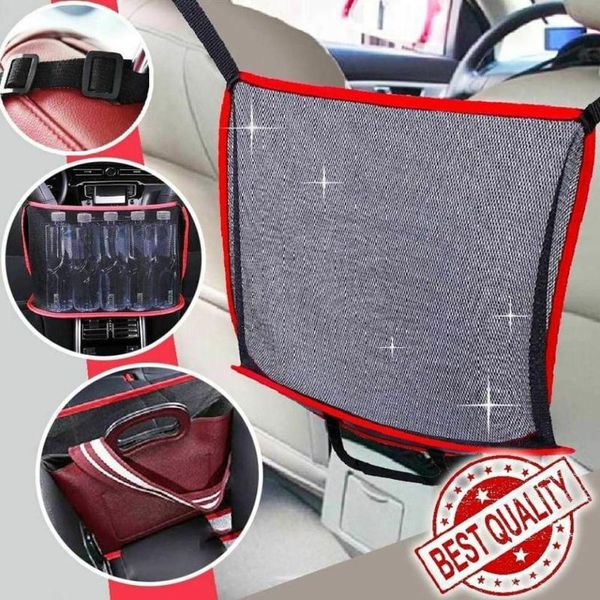 

car organizer net pocket handbag holder seat side storage mesh bag