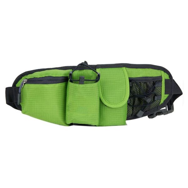 

outdoor bags fitness adjustable strap gym waist bag climbing sports bottle holder hiking large capacity zipper reusable running pouch