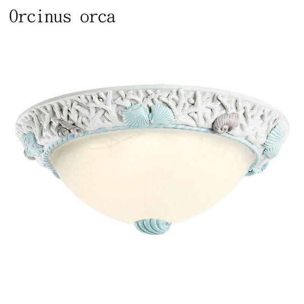 

ceiling lights mediterranean cartoon shell lamp boys and girls bedroom corridors children's room cute creative led