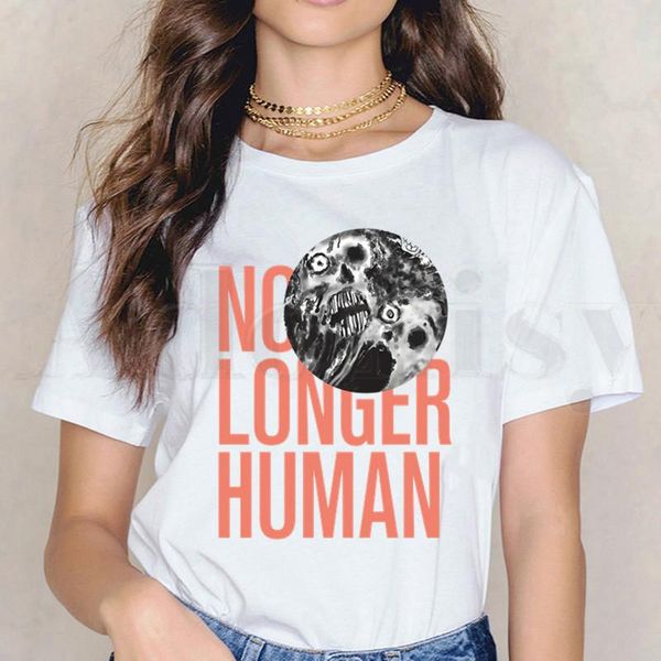 

women's t-shirt short sleeve female tees harajuku vogue vintage t shirts tomie junji ito suehiro maruo horror japan animet-shirt, White