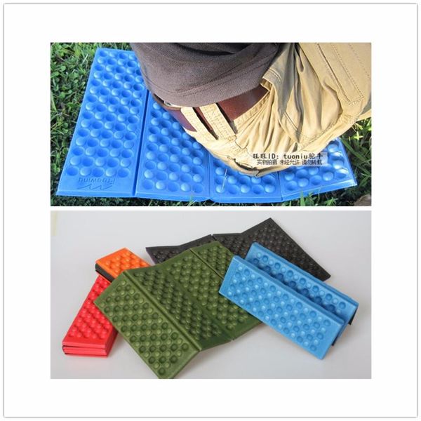 

outdoor pads 5 colors camping mat folding xpe waterproof light picnic damp proof sitting cushion foam beach tourist mats