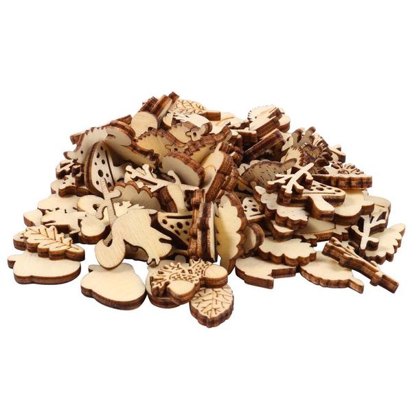 

novelty items 200pcs cartoon wood slices diy crafts for scrapbooking home decoration ornaments