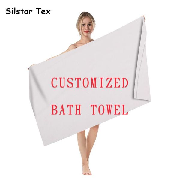 

towel silstar tex custom po print beach bath wipe for body personalized printable towels gift drop ship microfiber