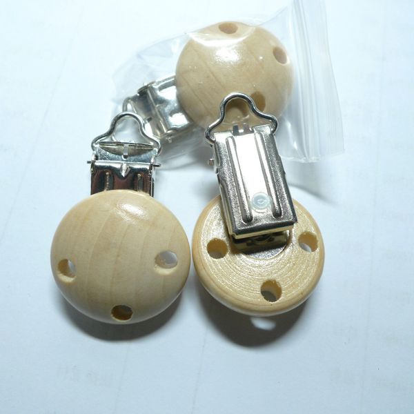 

pacifiers# 25pcs nature wood baby pacifier clips z190