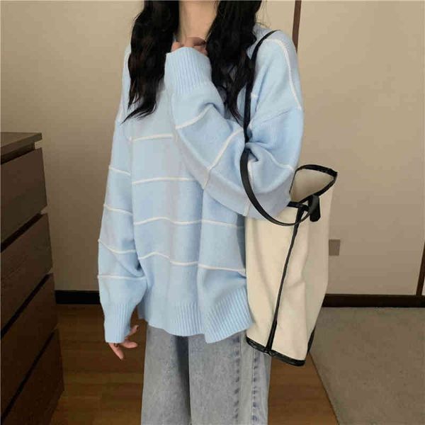 

autumn and winter striped shirt ladies plus size sweater with cleavage on women's nightgown, White;black