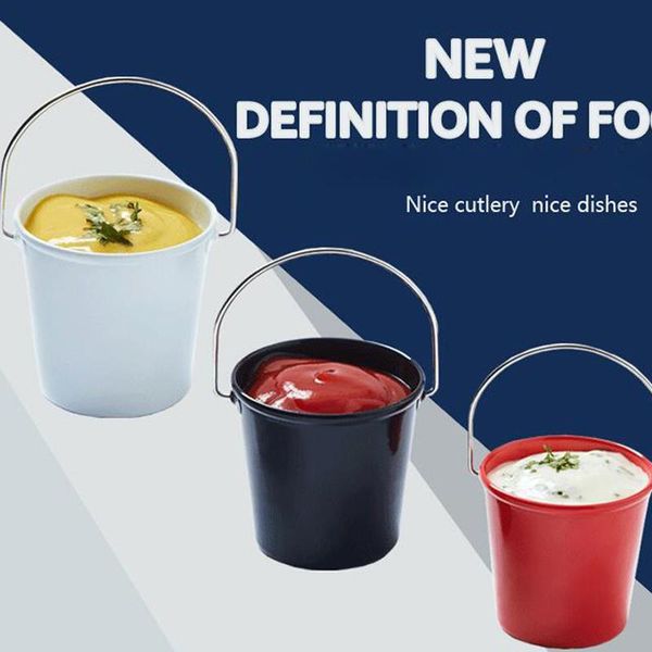 

dip saucers bucket salad sauce ketchup jam cup bowls for tomato salt vinegar sugar flavor barrel tableware