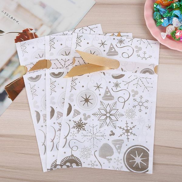 

gift wrap 50pcs christmas drawstring bag frosted package candy cookie storage