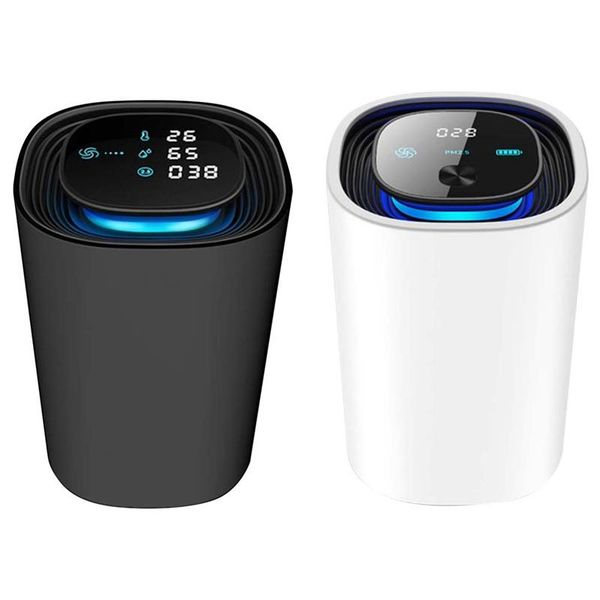 

wireless intelligent air purifier & ionizer portable smart pm2.5 quality monitor car purifiers