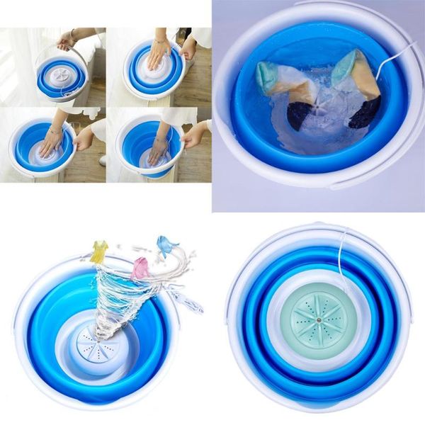 

buckets mini laundry machine folding washing washers personal usb charging