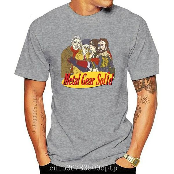 

men's t-shirts 2021 metal gear solid seinfeld logo t-shirt, White;black