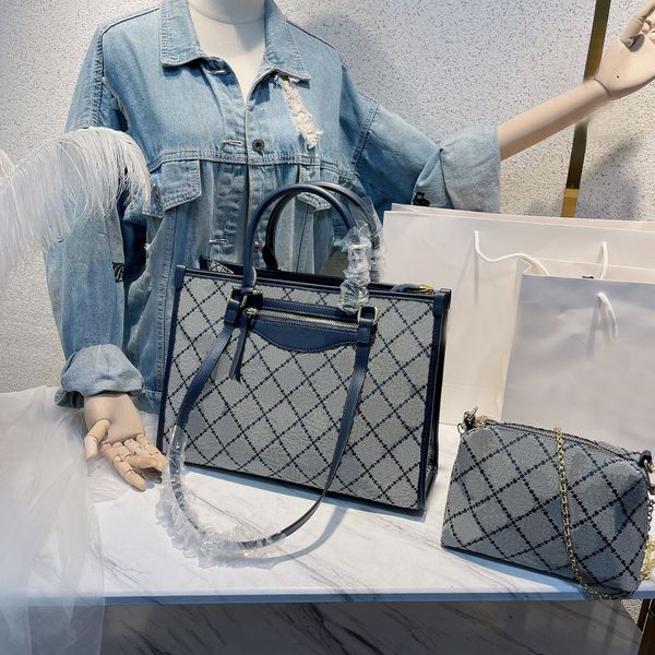 

women's designer shoulder bag shopping bags luxury handbag fashion large capacity mother and son bagss totes two piece