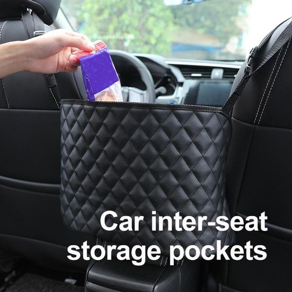 

storage bags large capacity car seat back middle organizer elastic bag holder pouch