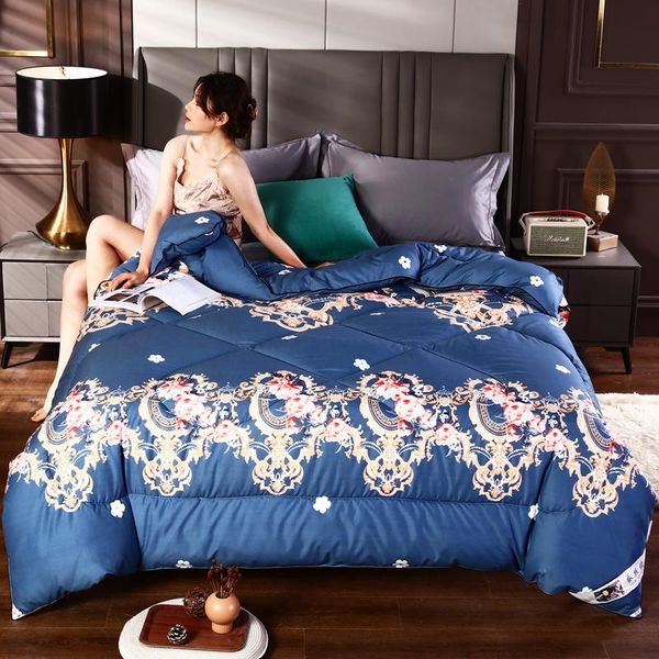 

silk quilt 100% mulberry summer cool double spring autumn winter thickened queen king size comforters & sets