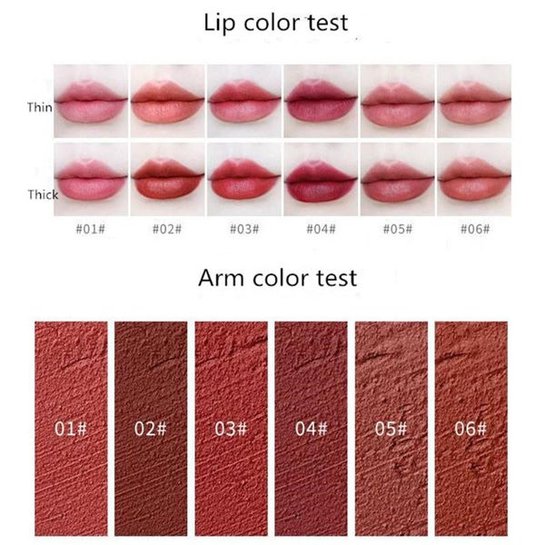 

lip gloss 6 colors velvet matte lipsticks pencil waterproof long lasting red stick on-stick cup makeup tint pen cosmetic