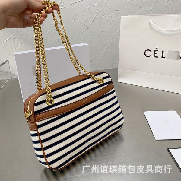 

outlet cl2021 canvas stripe patapans fabric chain postman bag designers handbag yw