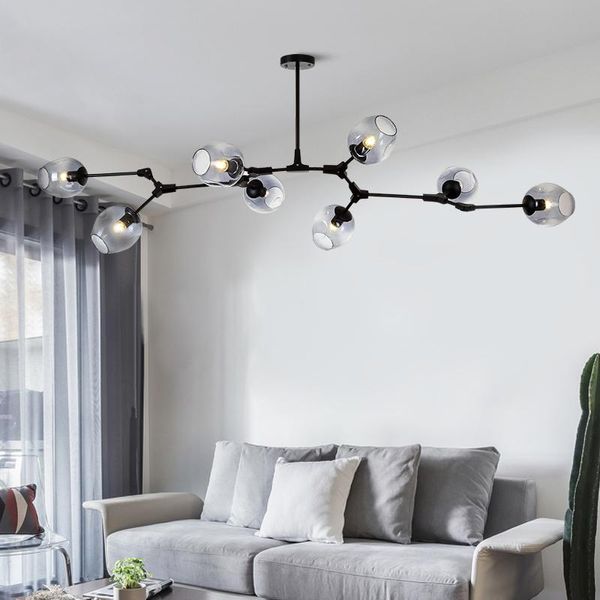 

chandeliers modern led chandelier for living room kitchen loft villa glass ball nordic hanging pendant lamp bedroom lighting fixture lustre