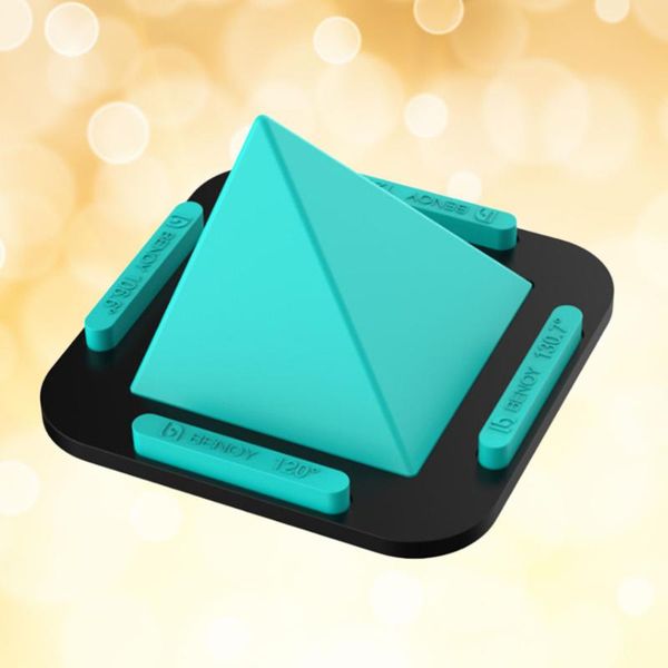 

cell phone mounts & holders multifunctional pyramid support silicone deskstand holder for smartphone(green)