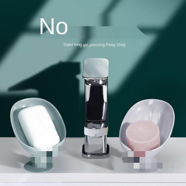 

bath accessory set box no hole standing suction laundry cup drain rack lotus leaf creative soap