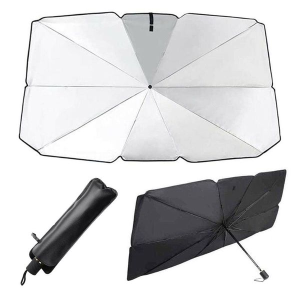 

umbrellas car foldable sun shade umbrella heat insulation windshield uv visor block