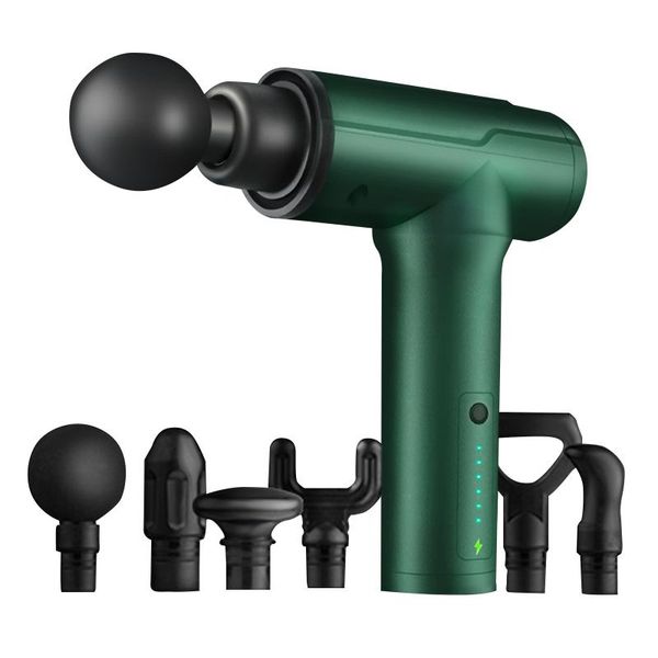 

massage gun 2021 high frequency muscle relax body relaxation electric massager with 6 heads pain relief