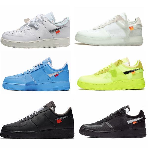 

force part 2 running shoes white/green/black x 1 ten european volt 2.0 mca chicago virgil powder unc men's women's sneakers