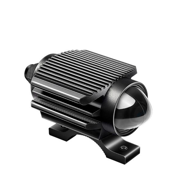 

car headlights super bright tri-model motorcycle led headlight w/ mini projector lens atv driving foglight auxiliary spotlight