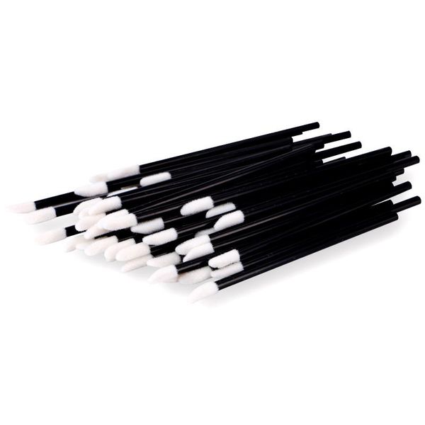 

makeup brushes 50 pcs/lot disposable lip brush pen lipstick mascara wands cleaning eyelash cosmetic applicators