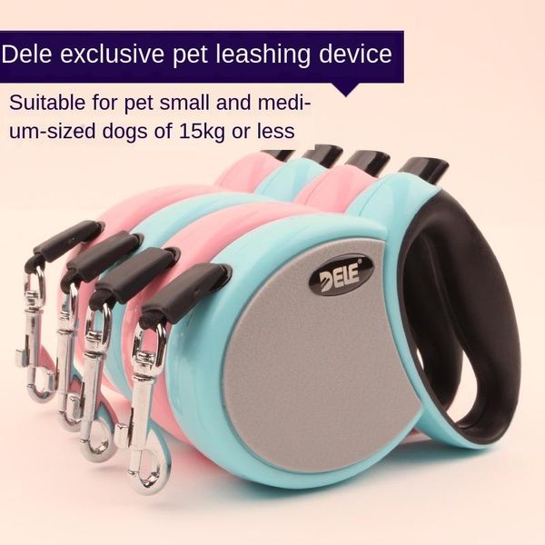 

dog collars & leashes dele walking device pet automatic traction rope belt
