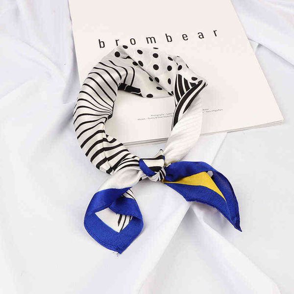 

53cm mulberry sunscreen twill square summer gift silk scarf, Blue;purple