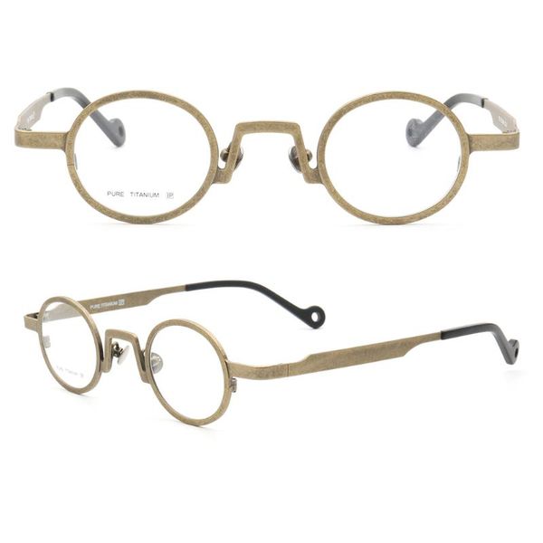 

fashion sunglasses frames women round pure titanium eyeglass frame men vintage optical glasses prescription eyewear gold black spectacles re