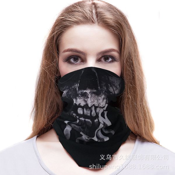 

headscarf versatile magic ghost ftival halloween gift skull print multipurpose