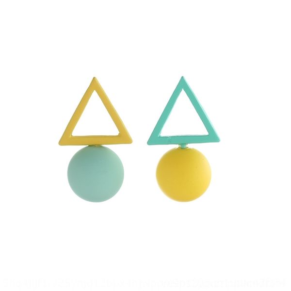 

5nf korean asymmetric stud geometry triangle rings korean asymmetric geometry pl triangle pl ringsearrings and ear, Golden;silver