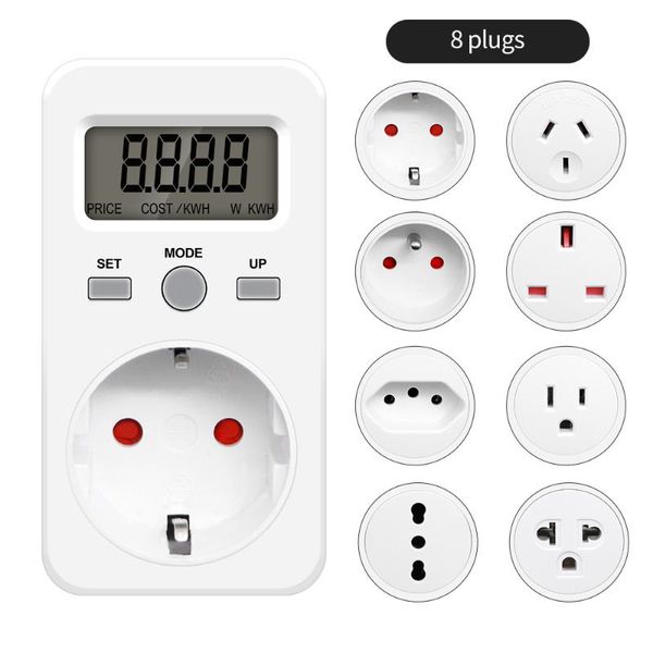 Timer EU UK US AU BR Spina Timer Interruttore Cucina Apparecchio elettrico Presa 230V 50HZ 12/24 ore Presa di temporizzazione programmabile