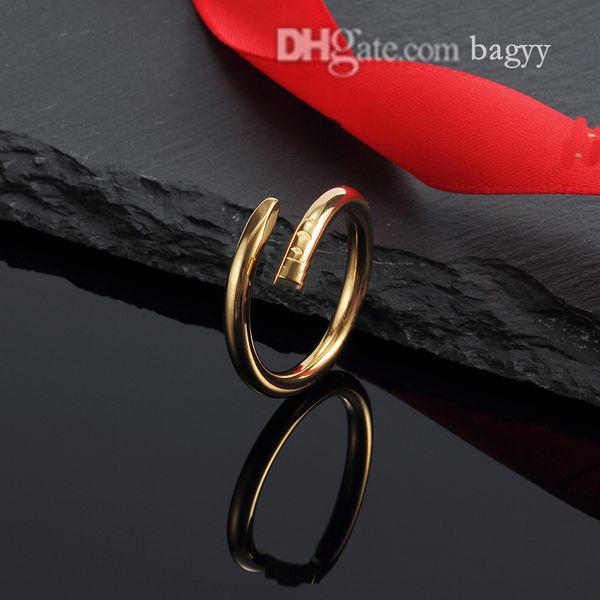 

fashion designer love diamond rings screw van carti ring party wedding couple gift men women luxury cleef jewelry with box200d, Silver