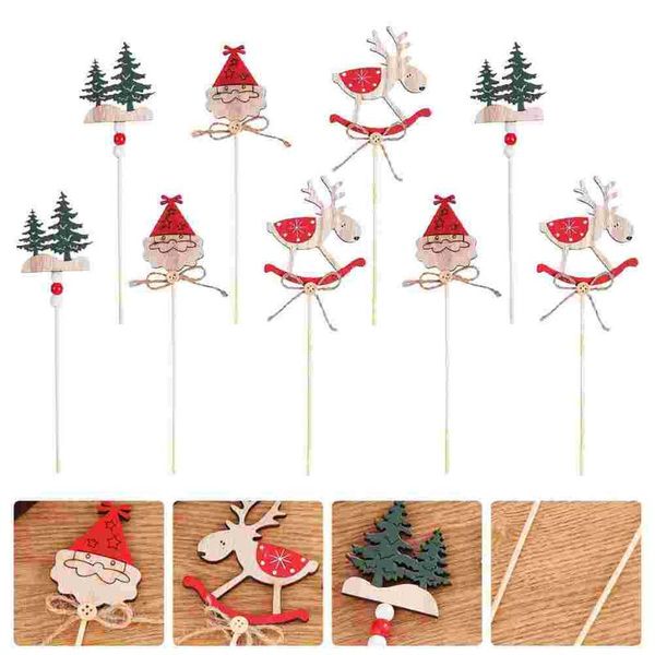 

greeting cards 9pcs cupcake insert ers christmas cake dessert supplies