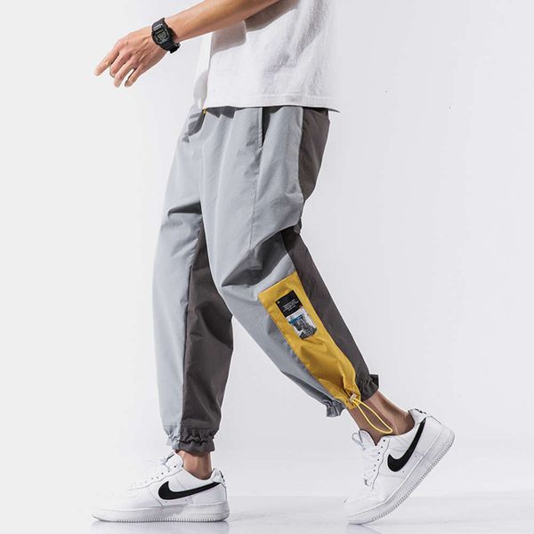 

men's pants and summer casual large size nine point leggings work phoj, Black