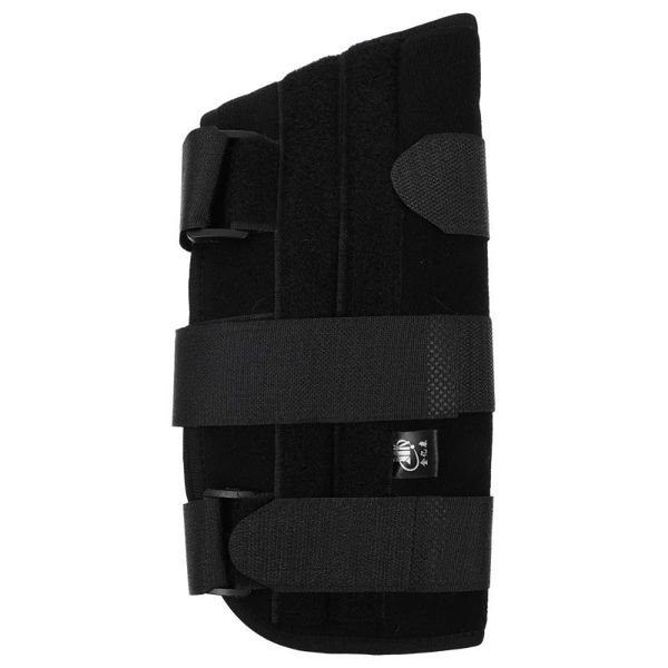 

left hand wrist brace adjustable support splint fixing brand, Black;red