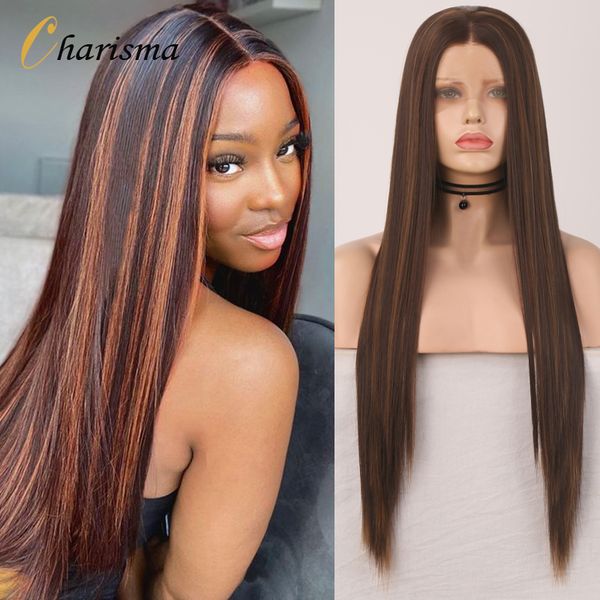 

costume accessories straight lace front wig highlight synthetic lace front wigs for black women middle part lace wigs cosplay wig, Silver
